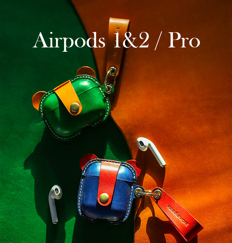 Airpods 1/2 Case | Leather Keychain | 1st / 2nd Gen
