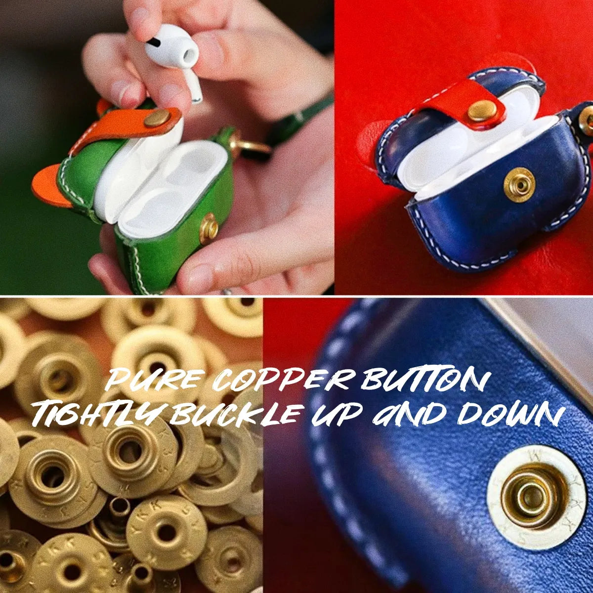 Airpods 1/2 Case | Leather Keychain | 1st / 2nd Gen