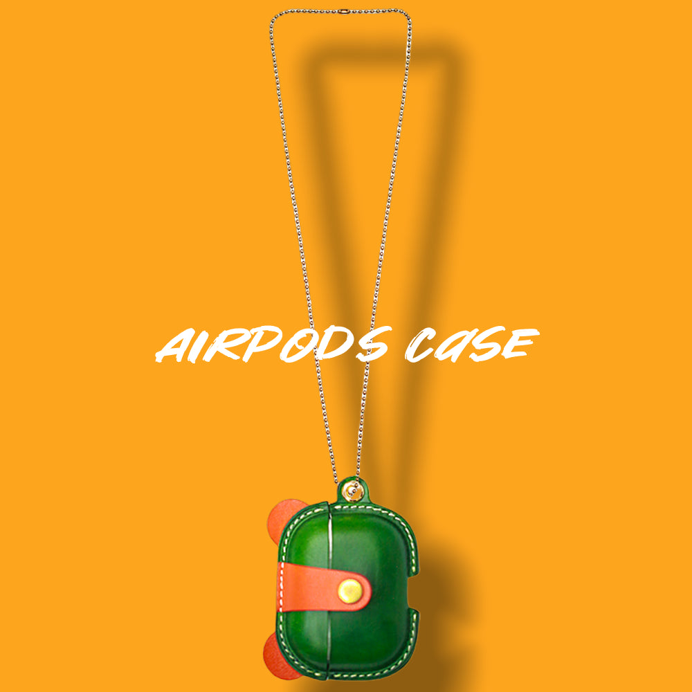 Airpods 1/2 Case | Leather Keychain | 1st / 2nd Gen