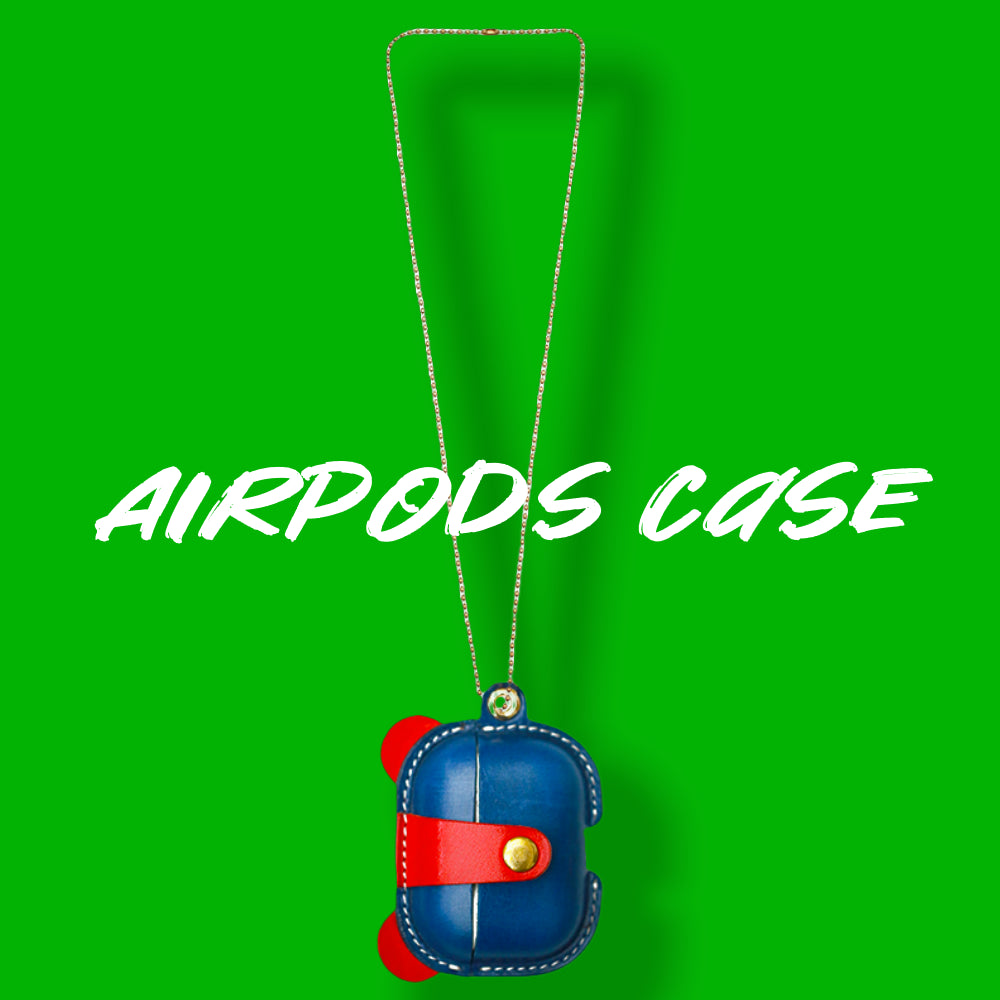 Airpods 1/2 Case | Leather Keychain | 1st / 2nd Gen