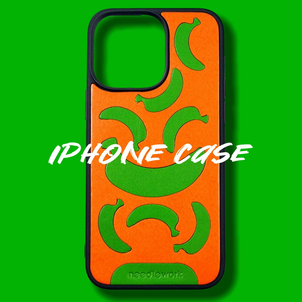 iPhone 16e Case | Hand Made Leather | Banana Design