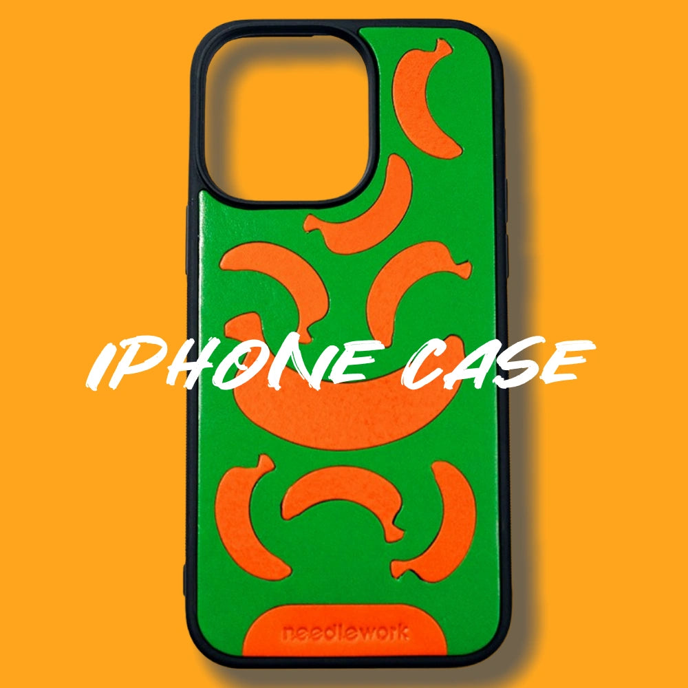 iPhone 16e Case | Hand Made Leather | Banana Design