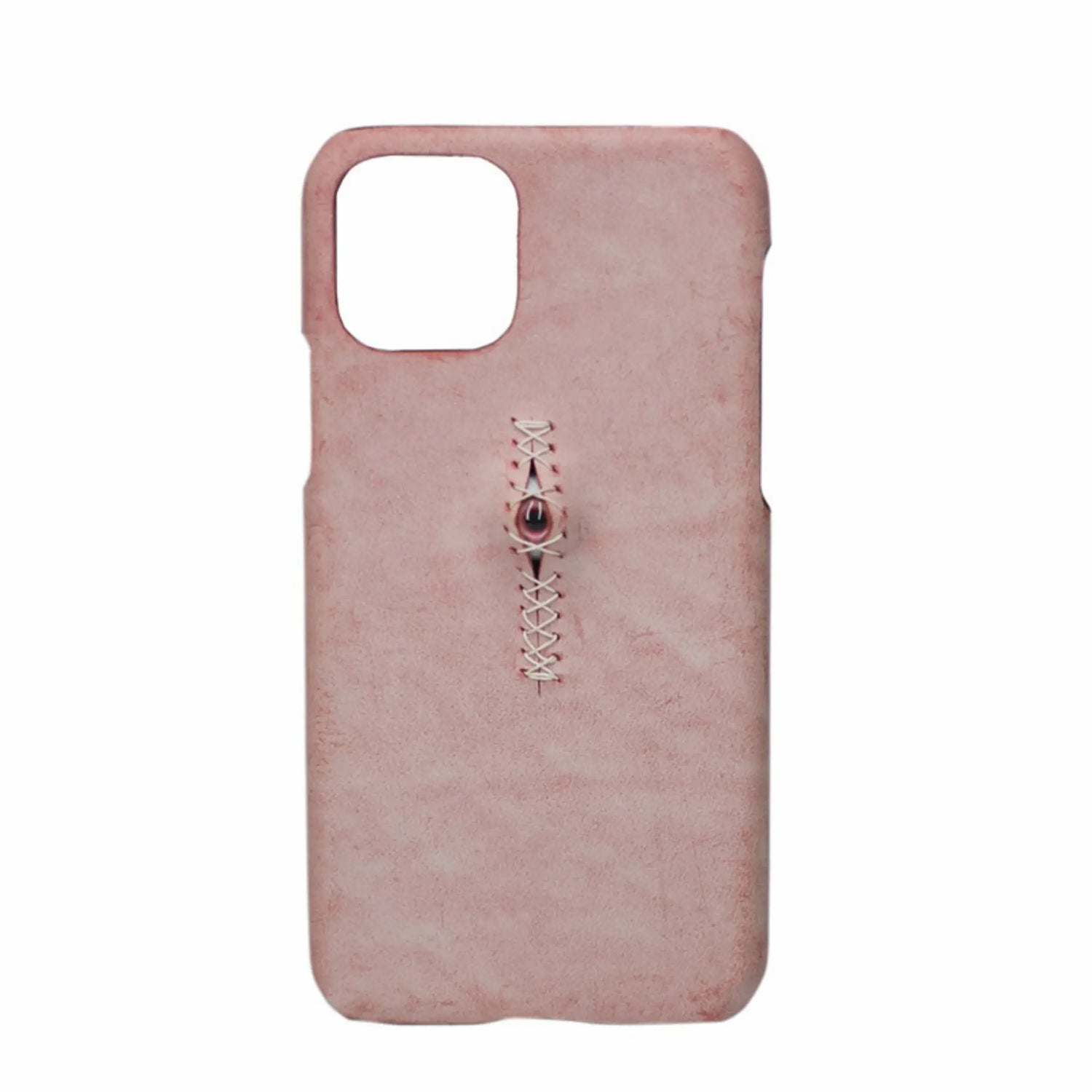 iPhone 12 Pro Max Case | 3D Eye Sutures - Handmade Leather