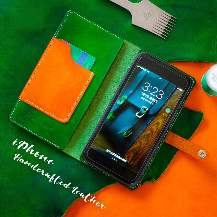 iPhone 16 Case | Leather Strap Flip Wallet