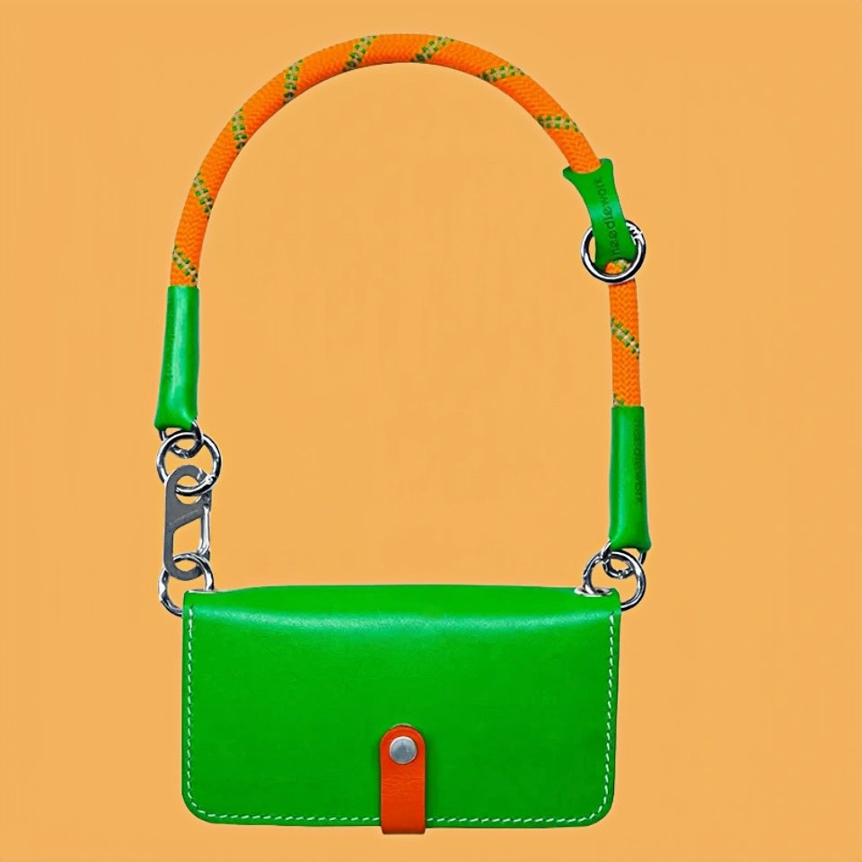 iPhone 16 Case | Leather Strap Flip Wallet