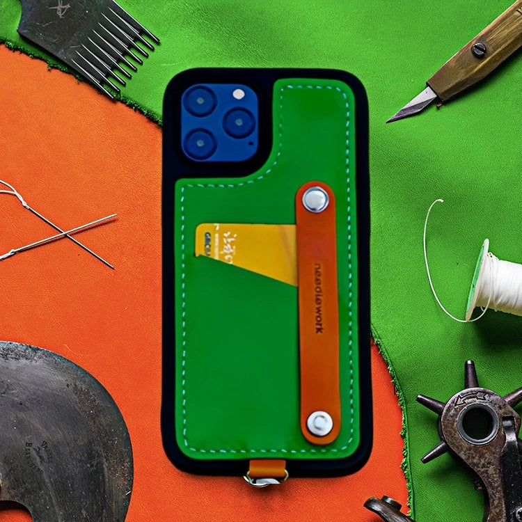 iPhone 12 Pro Max Case | Leather Strap Card