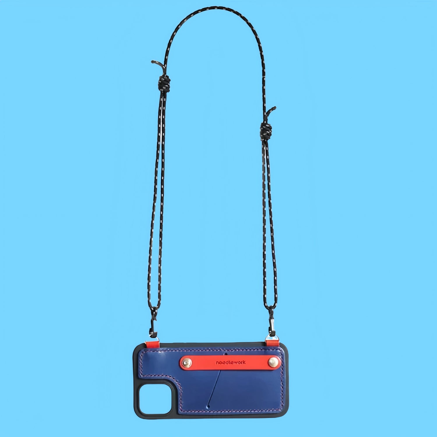 iPhone 14 Case | Leather Strap Crossbody Card