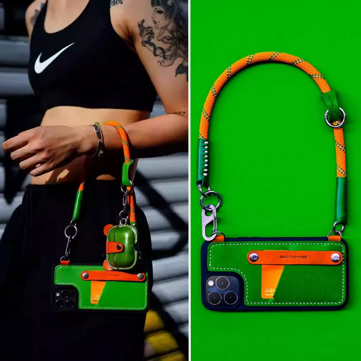 iPhone 12 Pro Max | Leather Strap Card Holder Case