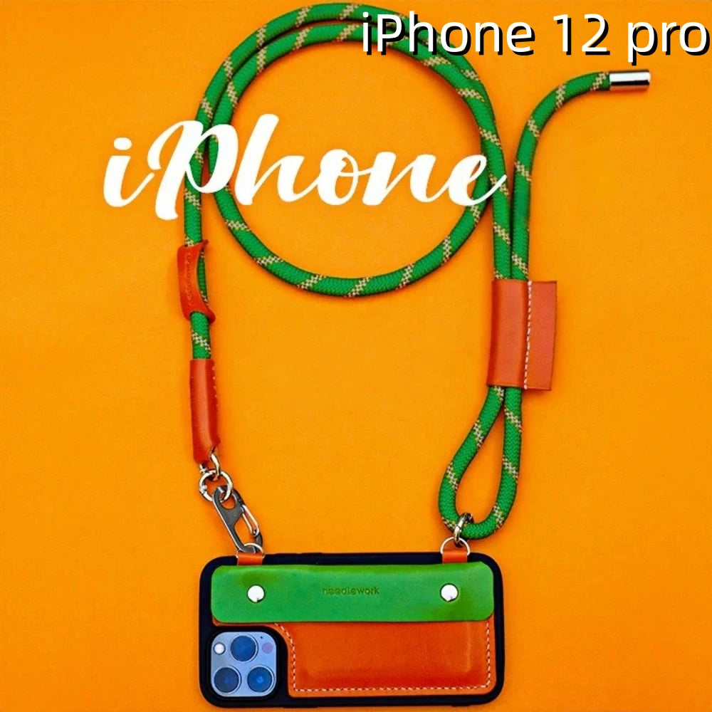 iPhone 12 Pro Leather Case | with Strap and Wallet