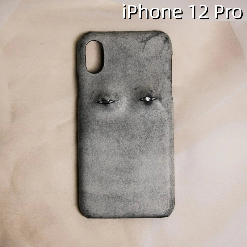 iPhone 12 Pro Leather Case | with 3D Eye Pattern