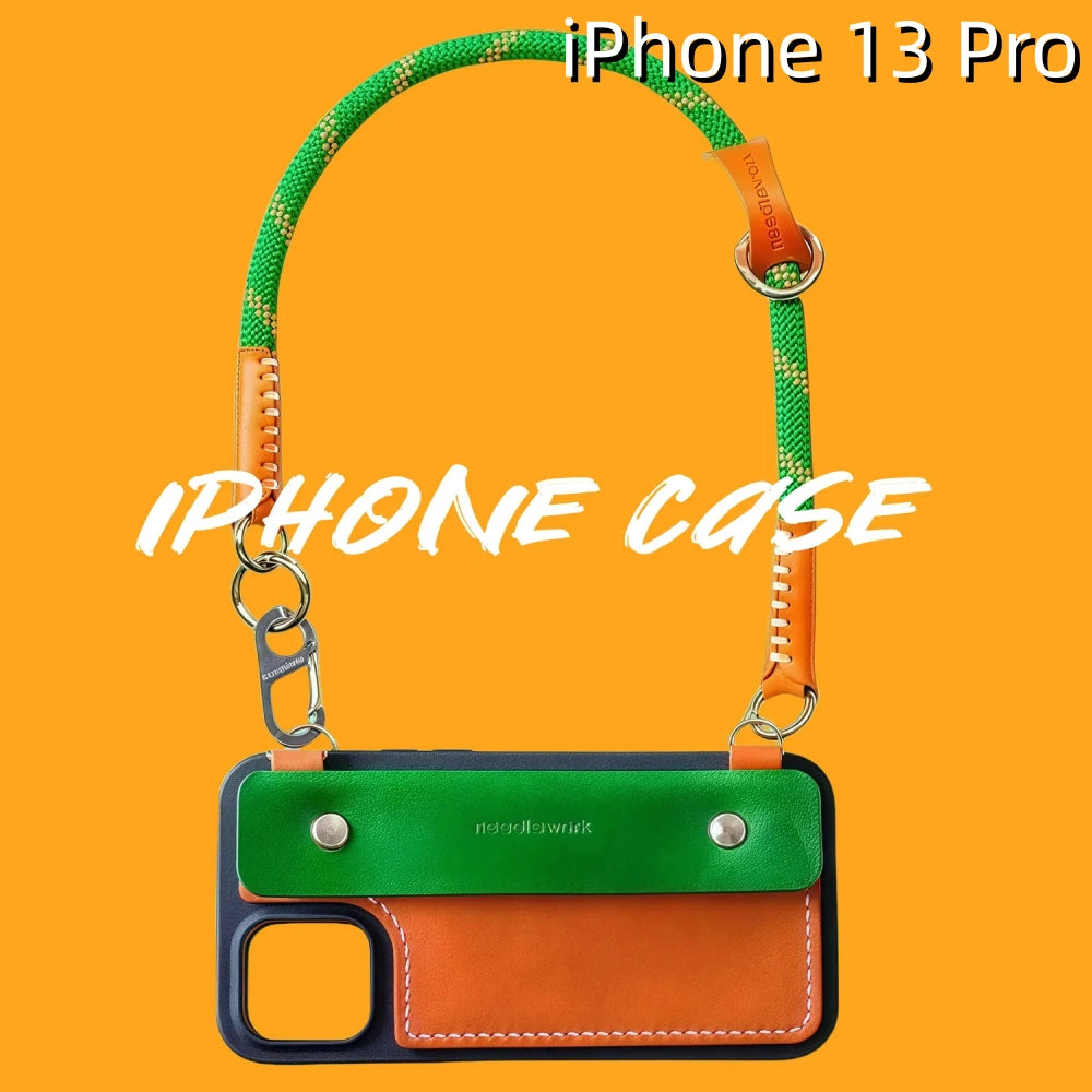 iPhone 13 Pro Leather Case | with Strap and Wallet