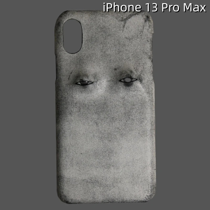 iPhone 13 Pro Max Leather Case | with 3D Eye Pattern