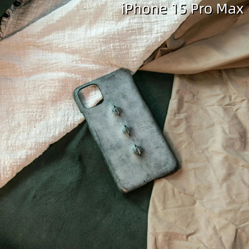 iPhone 15 Pro Max Leather Case | with 3D Eye Pattern