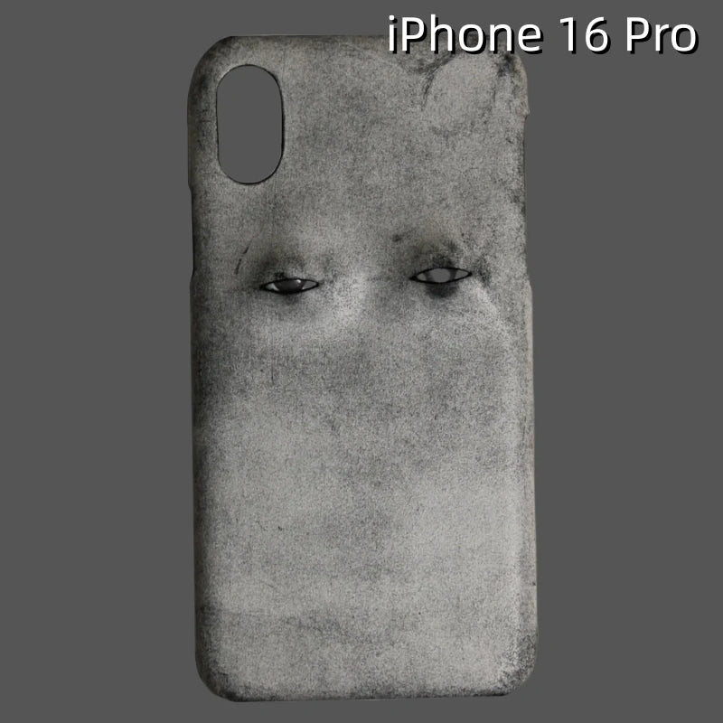 iPhone 16 Pro Leather Case | with 3D Eye Pattern