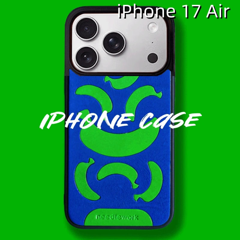 iPhone 17 Air Leather Case | with Hand Made | Banana Design