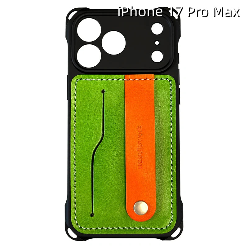 iPhone 17 Pro Max Leather Case | with Removable Strap Crossbody and Card Holder