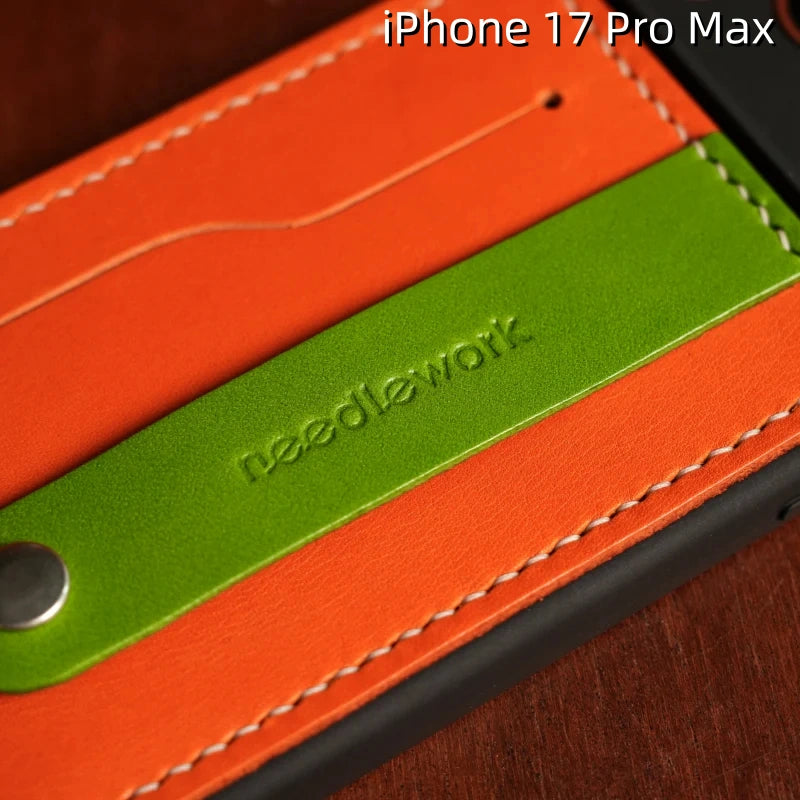 iPhone 17 Pro Max Leather Case | with Removable Strap and Card Holder