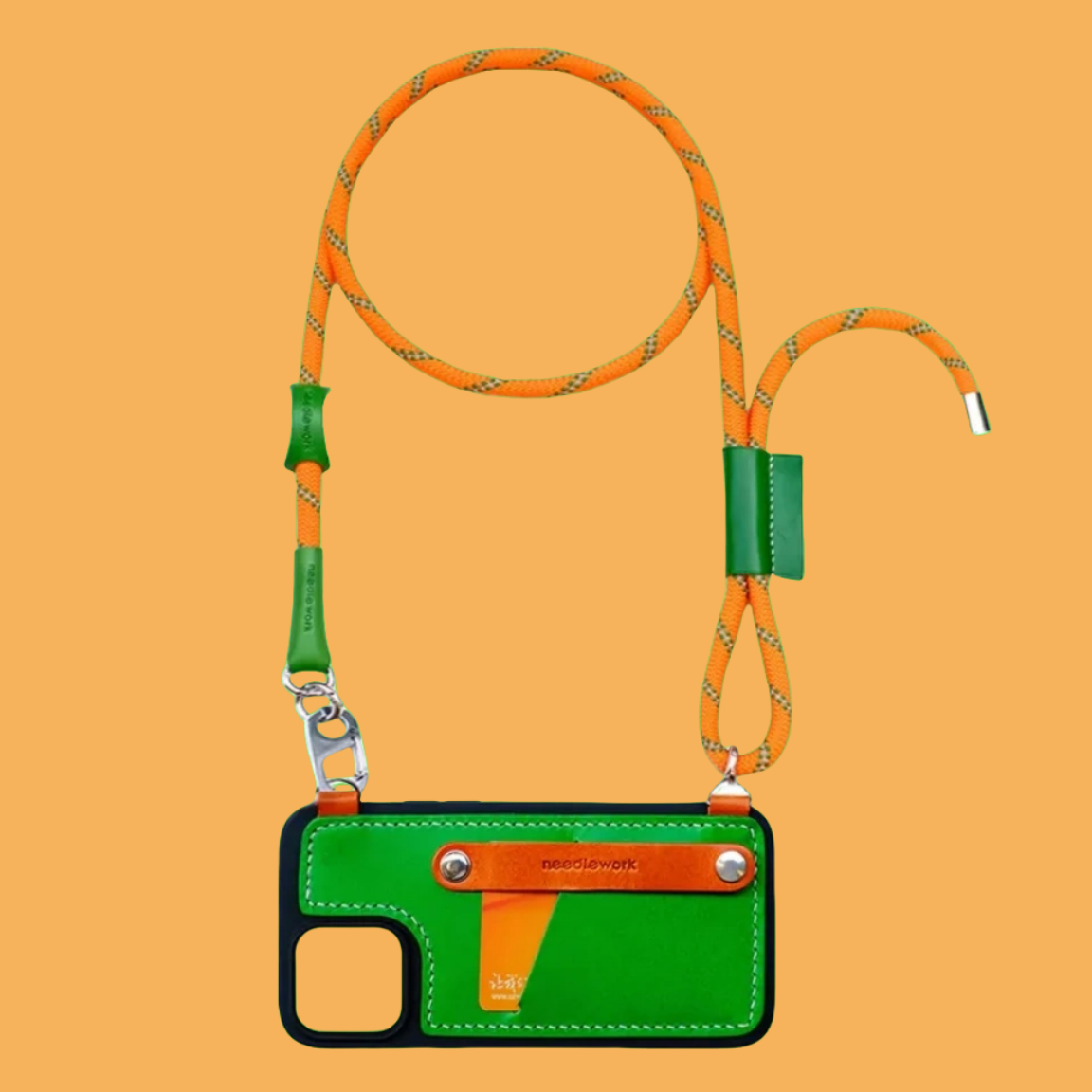 iPhone 12 Pro Max | Leather Strap Card Holder Case