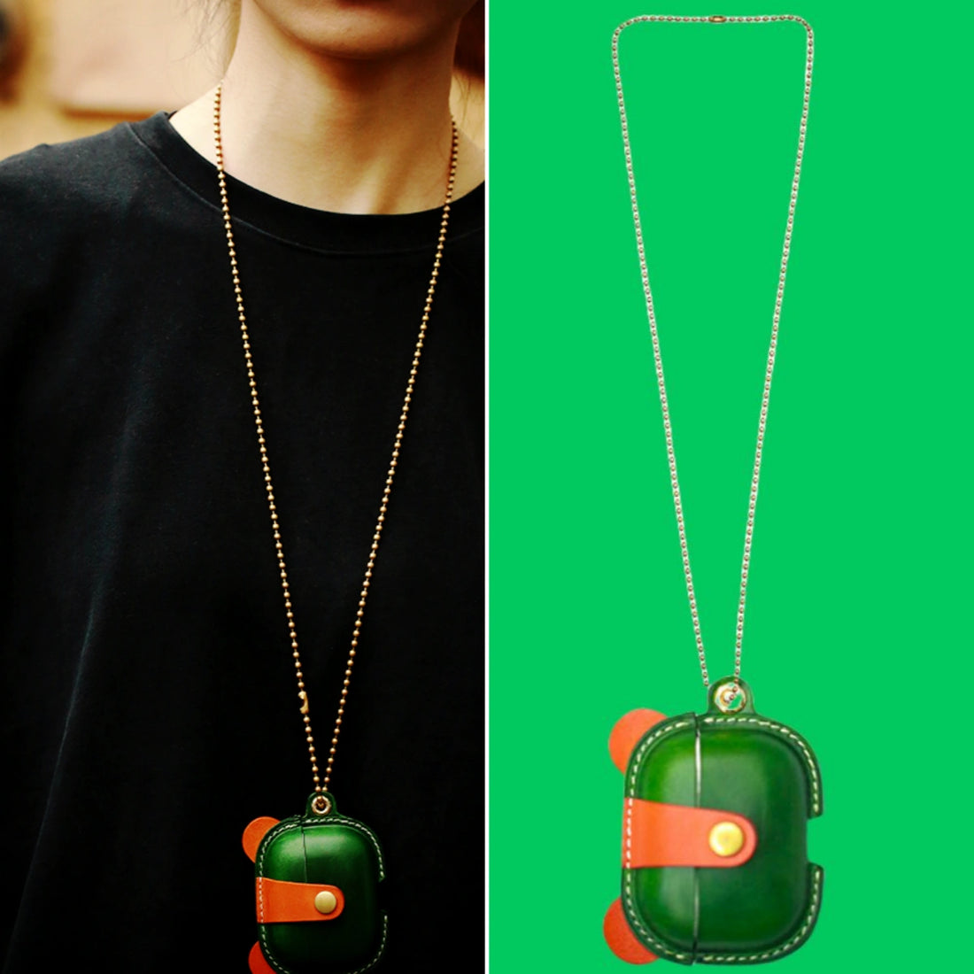 Airpods 1/2 Case | Leather Keychain | 1st / 2nd Gen