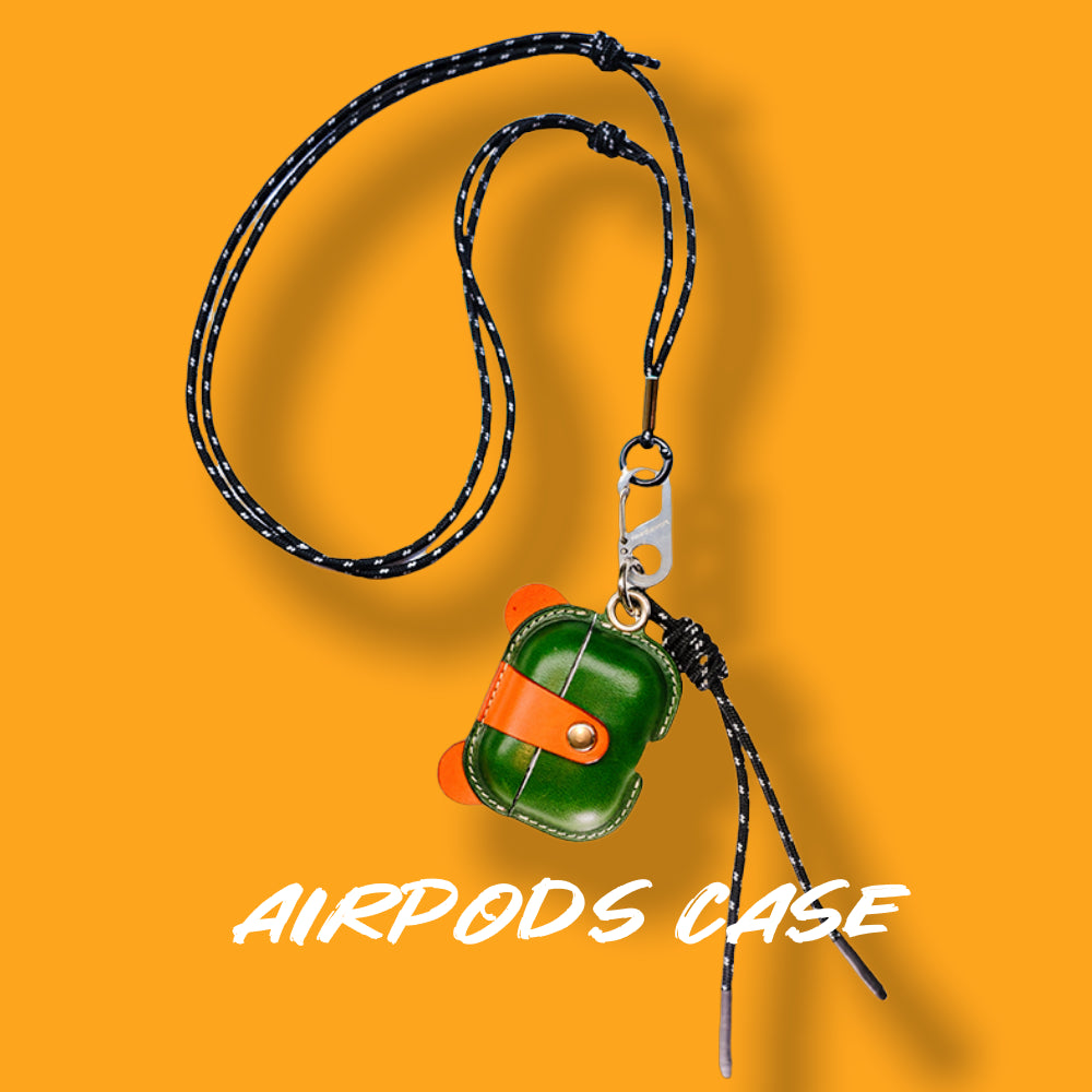 Airpods 1/2 Case | Leather Keychain | 1st / 2nd Gen