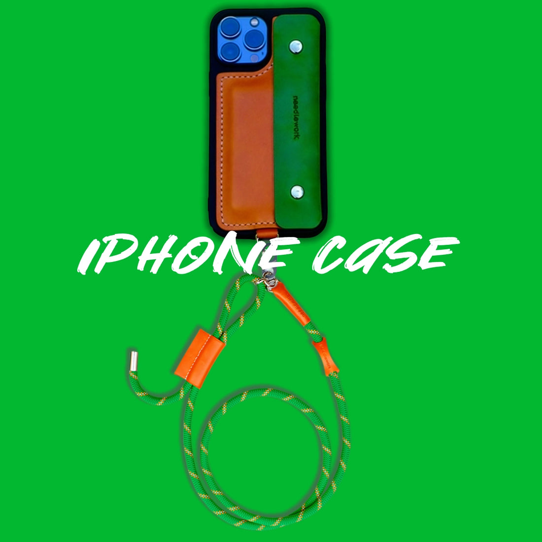 iPhone 16 Plus Case | Leather Strap Card Wallet