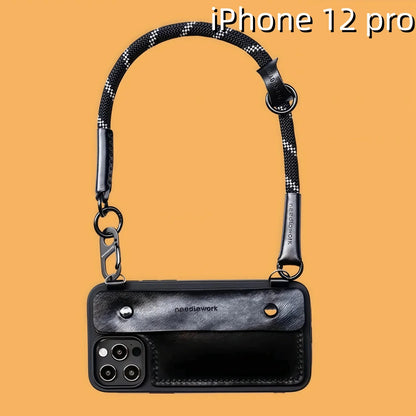iPhone 12 Pro Leather Case | with Strap and Wallet