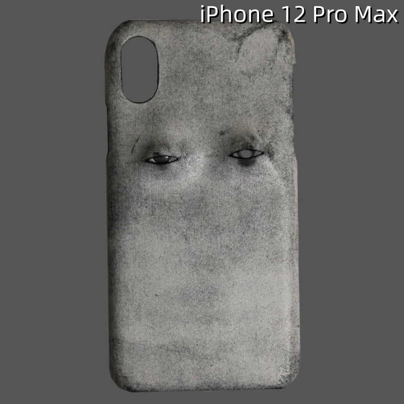 iPhone 12 Pro Max Leather Case | with 3D Eye Pattern