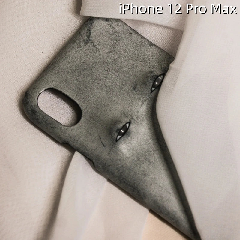 iPhone 12 Pro Max Leather Case | with 3D Eye Pattern