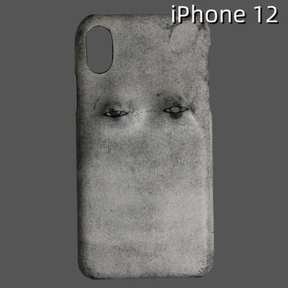 iPhone 12 Leather Case | with 3D Eye Pattern