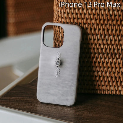iPhone 13 Pro Max Leather Case | with 3D Eye Sutures Design