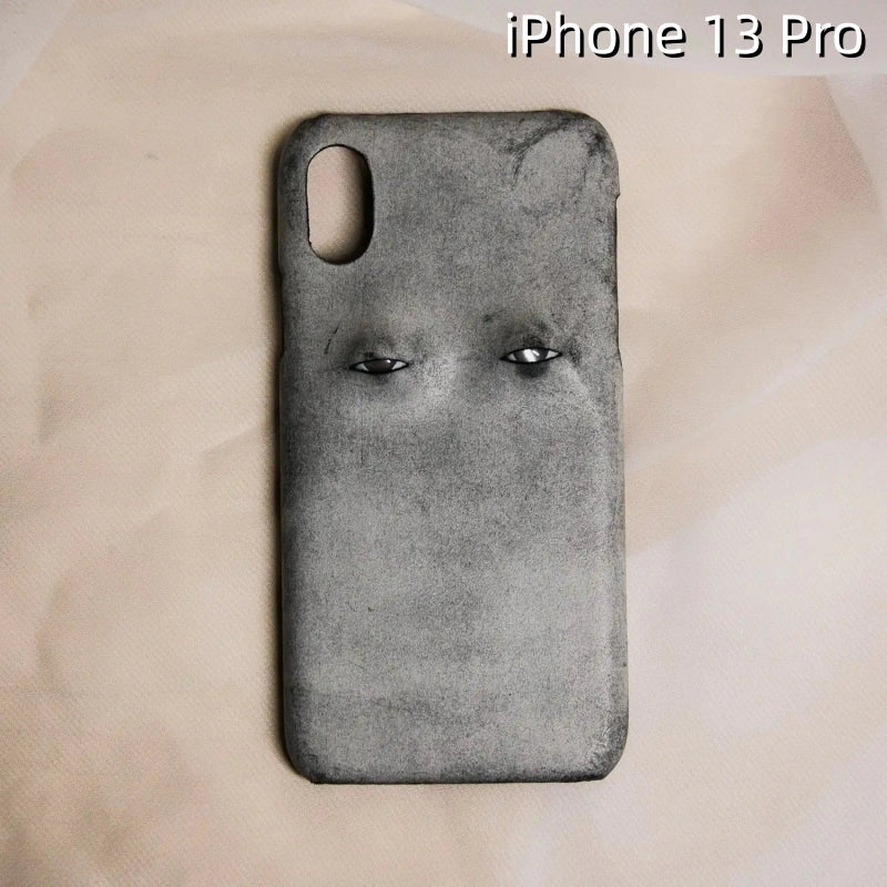 iPhone 13 Pro Leather Case | with 3D Eye Pattern