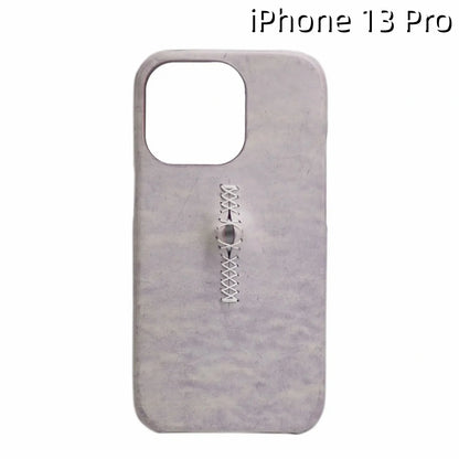iPhone 13 Pro Leather Case | with 3D Eye Sutures Design