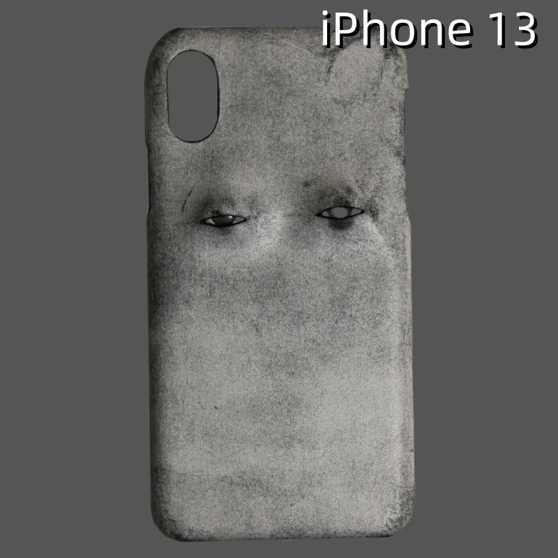 iPhone 13 Leather Case | with 3D Eye Pattern