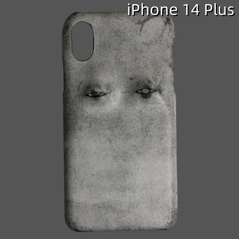 iPhone 14 Plus Leather Case | with 3D Eye Pattern