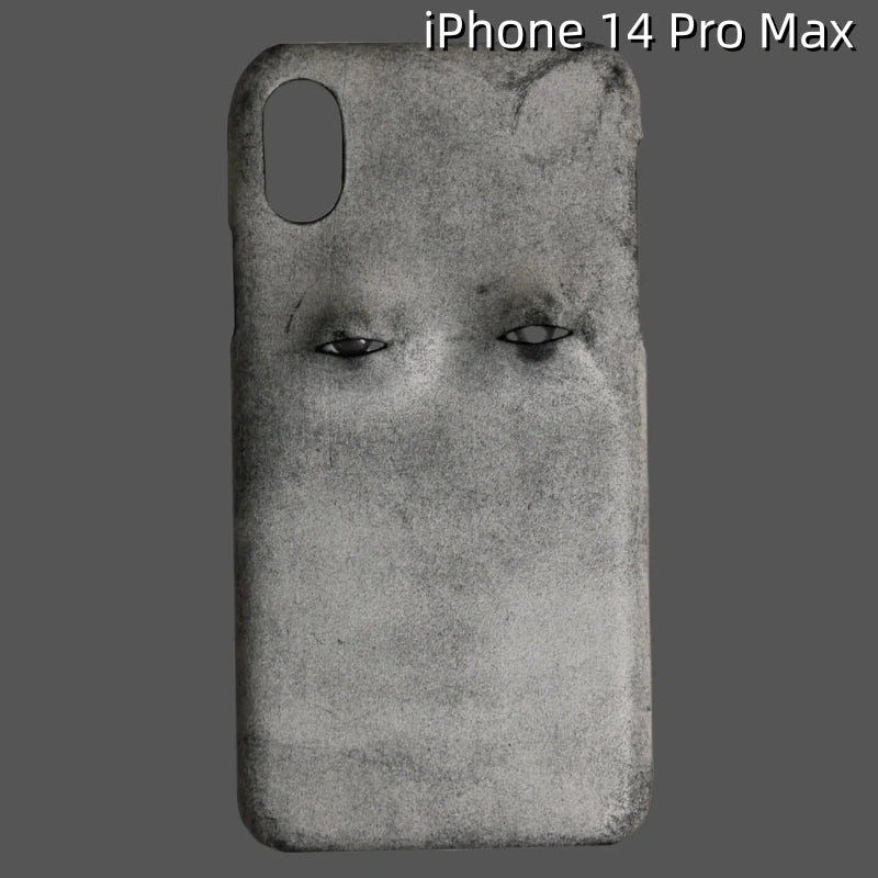iPhone 14 Pro Max Leather Case | with 3D Eye Pattern