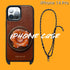 iPhone 14 Pro Leather Case | with Strap Crossbody and Donut Design