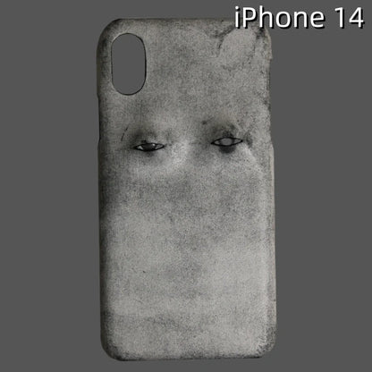 iPhone 14 Leather Case | with 3D Eye Pattern