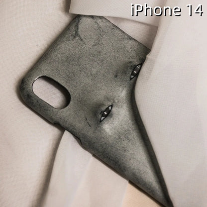 iPhone 14 Leather Case | with 3D Eye Pattern