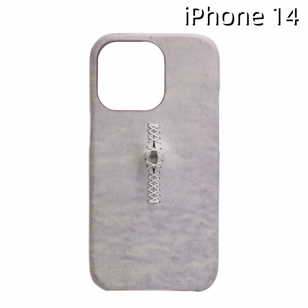 iPhone 14 Leather Case | with 3D Eye Sutures Design