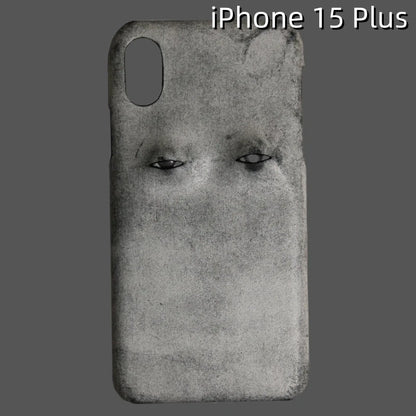 iPhone 15 Plus Leather Case | with 3D Eye Pattern