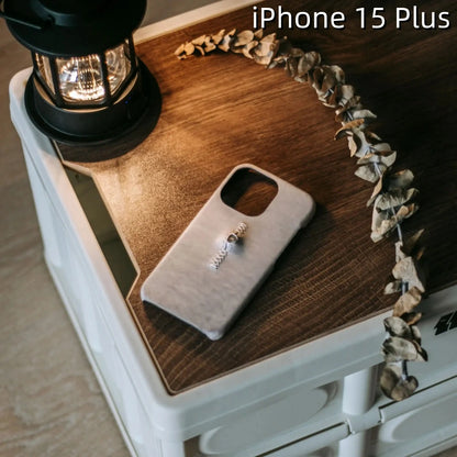 iPhone 15 Plus Leather Case | with 3D Eye Sutures Design