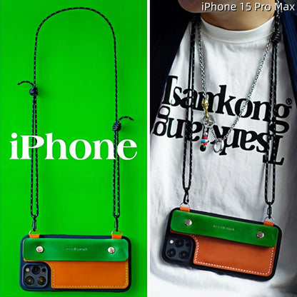 iPhone 15 Pro Max Leather Case | with Strap Crossbody and Wallet