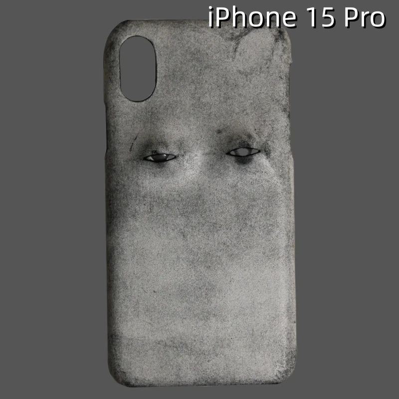 iPhone 15 Pro Leather Case | with 3D Eye Pattern