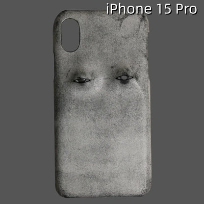 iPhone 15 Pro Leather Case | with 3D Eye Pattern