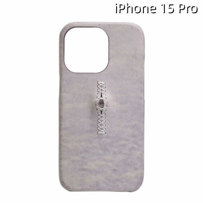 iPhone 15 Pro Leather Case | with 3D Eye Sutures Design