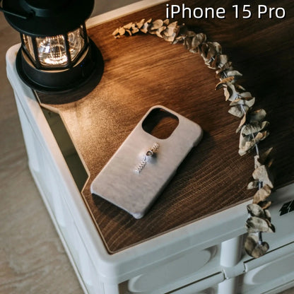 iPhone 15 Pro Leather Case | with 3D Eye Sutures Design