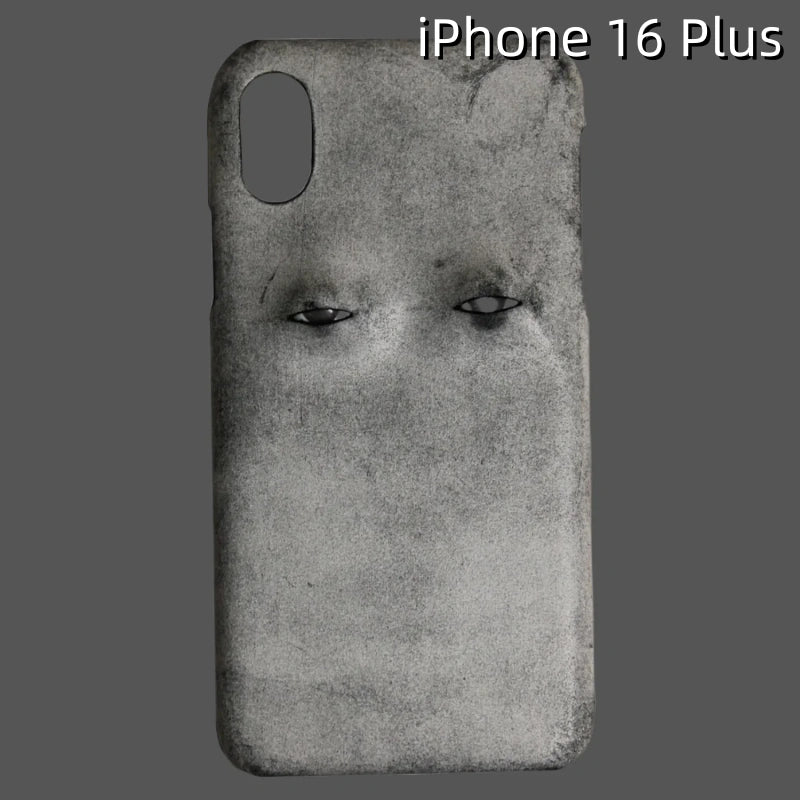 iPhone 16 Plus Leather Case | with 3D Eye Pattern