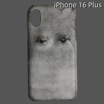iPhone 16 Plus Leather Case | with 3D Eye Pattern