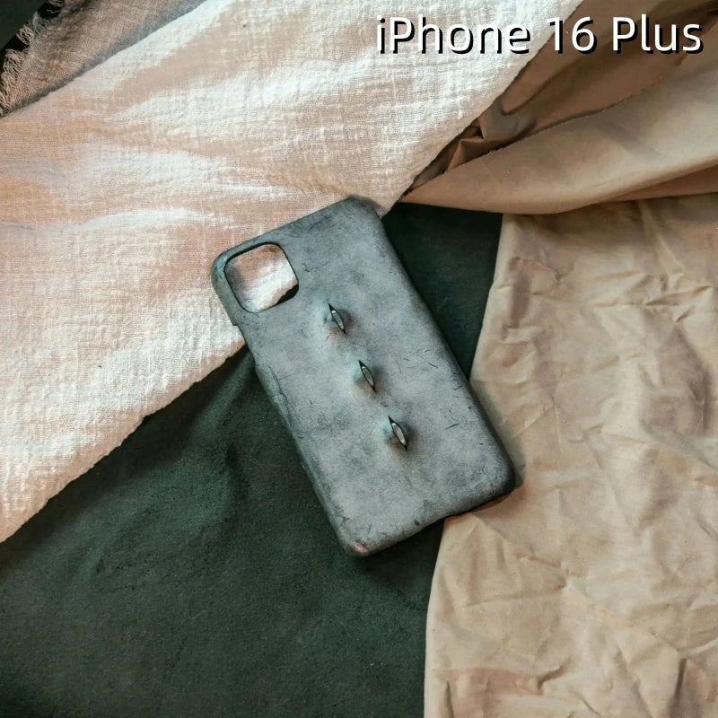 iPhone 16 Plus Leather Case | with 3D Eye Pattern