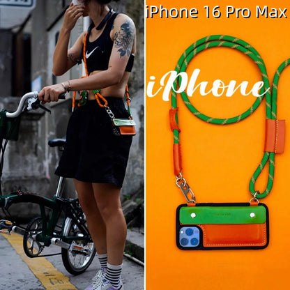 iPhone 16 Pro Max Leather Case | with Strap and Wallet
